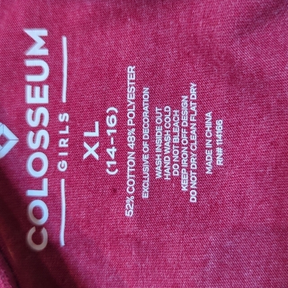 Colosseum Girl's Short Sleeve Tee FSU Size XL (14-16) Women's XS - Picture 4 of 4